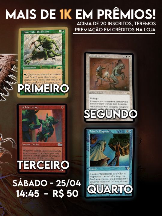 Folder Oficial do Torneio Especial Master Gaming